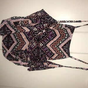 Multi colored crop top